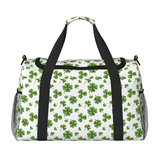 Easygdp St. Patrick's day Bolsa de Gimnasio, Bolsa de Viaje Duffel, Bolsa de Fin de Semana con Compartimentos, Bolsa de Mano para Noche
