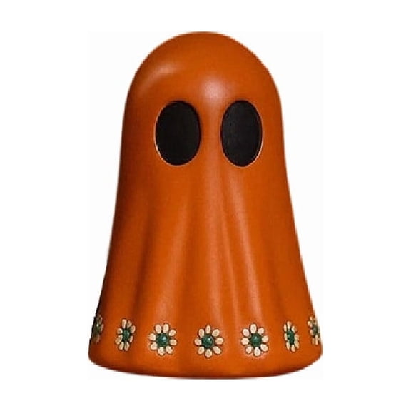 1 PCS Day of the Dead Plastic Mexican Ghost Figurine, Terracotta Floral Tiered Tray Decor, Table Centerpiece, Halloween, Home Desk, Shelf, Mantel Decoration Gift, 1.96 Inches(Multicolor)