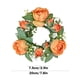thumbnail image 3 of Xihbxyly Guirnalda Navideña con Velas Decorativas, Diseño de Mini Corona de Rosas, Arreglo Floral Artificial, Decoración para Puerta de Entrada o Boda, Ideal Como Regalo Navideño, Tamaño 20 X 20 Cm,, 3 of 7