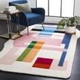 thumbnail image 2 of SAFAVIEH Fifth Avenue Delia Abstract Area Rug, Ivory/Pink, 6' x 9', 2 of 8