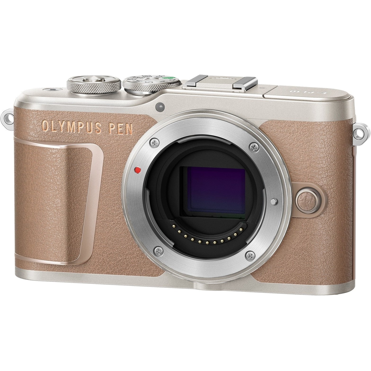 Olympus PEN EPL10 16.1 Megapixel Mirrorless Camera Body Only, Brown