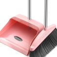 thumbnail image 1 of Upright Broom and Dustpan Set with Long Handle \u2013 Adjustable Standing Broom & Dustpan with Comb Teeth for Home, Kitchen, Office, Indoor & Outdoor Cleaning (Pink), 1 of 8