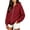 11#Wine, variant on Women's Zip Up Hoodie Oversized Long Sleeve Sweatshirt Jacket With Drawstring And Pockets Casual Athletic Outerwear For Fall Winter S