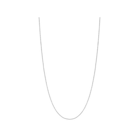 Sterling Silver Plated Bail Pendant - Silver Plated Thin Fashion Ball Bead Chain Necklace Fashion Women's Jewelry 18