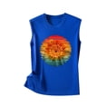 thumbnail image 4 of Jikolililili Womens Summer Tank Tops Crew Neck Sleeveless Solid Color Casual Loose Fit Tee Shirts, 4 of 5