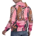 thumbnail image 6 of Haiem Cheetah On Toilet Humor Art Patterned Men's Hoodie with Kangaroo Pocket - Ideal Pullover Sweatshirt for Daily Wear, Travel, and Home-Medium, 6 of 7