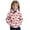 Red, variant on Bainana Hoodie Jacket For Little Girls Butterfly Print Long Sleeve Zipper Coat Beatuy Cute Winter Child Sweatshirt Purple Size 3-4 Years