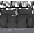 thumbnail image 3 of Grand Patio Helan Modern 2-Seat Wicker Loveseat with Cushion, Gray, 3 of 8