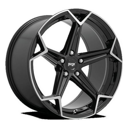 Niche N259 Arrow 20X9 5X112 27Et 72.56Cb Gloss Black Brushed Wheel