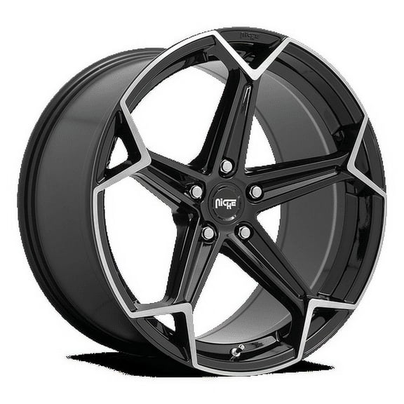 Niche N259 Arrow 20X9 5X115 18Et 66.56Cb Gloss Black Brushed Wheel