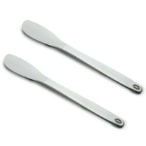 Norpro 11" Long Flexible Heat-Resistant Nylon Spatula Scraper, White, Set of 2