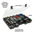 thumbnail image 3 of Portable Storage Case with Secure Locks and 55 Small Bin Compartments for Hardware, Screws, Bolts, Nuts, Nails, Beads, Jewelry and More by Stalwart, 3 of 6