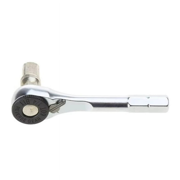 1/4 Inch Ratchet Wrench 6.35mm Hex Torque Wrenches EDC-Tool Wrench Quick Socket Wrench Silver Metal