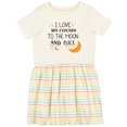 thumbnail image 3 of Inktastic I Love My Cousin to the Moon and Back Girls Toddler Dress, 3 of 5