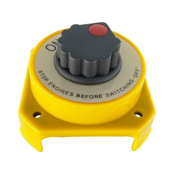 Riwesomey Interruptor de batería, barco marino, RV, encendido y apagado, parte de carretera dual, desconexión de posición, yate, accesorios de Bombillas para automóviles