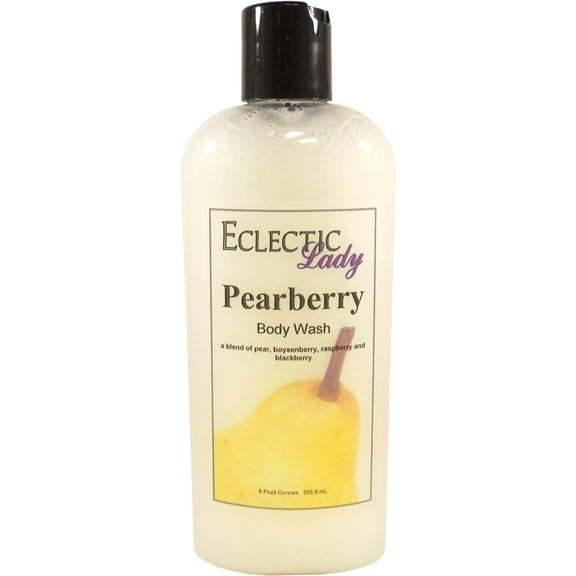 Pearberry Body Wash by Eclectic Lady, Liquid Shower Gel for Women and Men, 8 Ounces