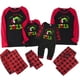 thumbnail image 1 of Conjuntos de pijamas navideños familiares a juego Grinch 2024, pijama de Grinch con parte superior y pantalones de pijama a cuadros, pijama de Grinch para niños y adultos para la familia, 3 Meses, 1 of 4