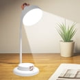thumbnail image 6 of Cordless Table Lamps USB Rechargeable Simplicity Desk Lamp Built-in 4600 mAh Battery LED Battery Operated lamp with Touch Control Table lamp - Bedroom/Desk/Reading/Patio(White), 6 of 7