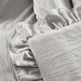 thumbnail image 3 of Lush Decor Reyna Solid Polyester Ruffle Throw, 60x50, Light Gray, Single, 3 of 4