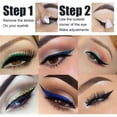 thumbnail image 4 of Pegatinas De Delineador De Ojos Para Ojos Adhesivo A Prueba De Manchas Delineador De Ojos Pegatinas De Maquillaje De Párpados 5 Pares Monstrate CE007626-02, 4 of 6