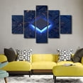 thumbnail image 3 of TISHIRON 5PCS Framed Technology Theme Canvas Wall Art Set,50"x24" Computer Chip Wall Canvas Art Decor, 3 of 7