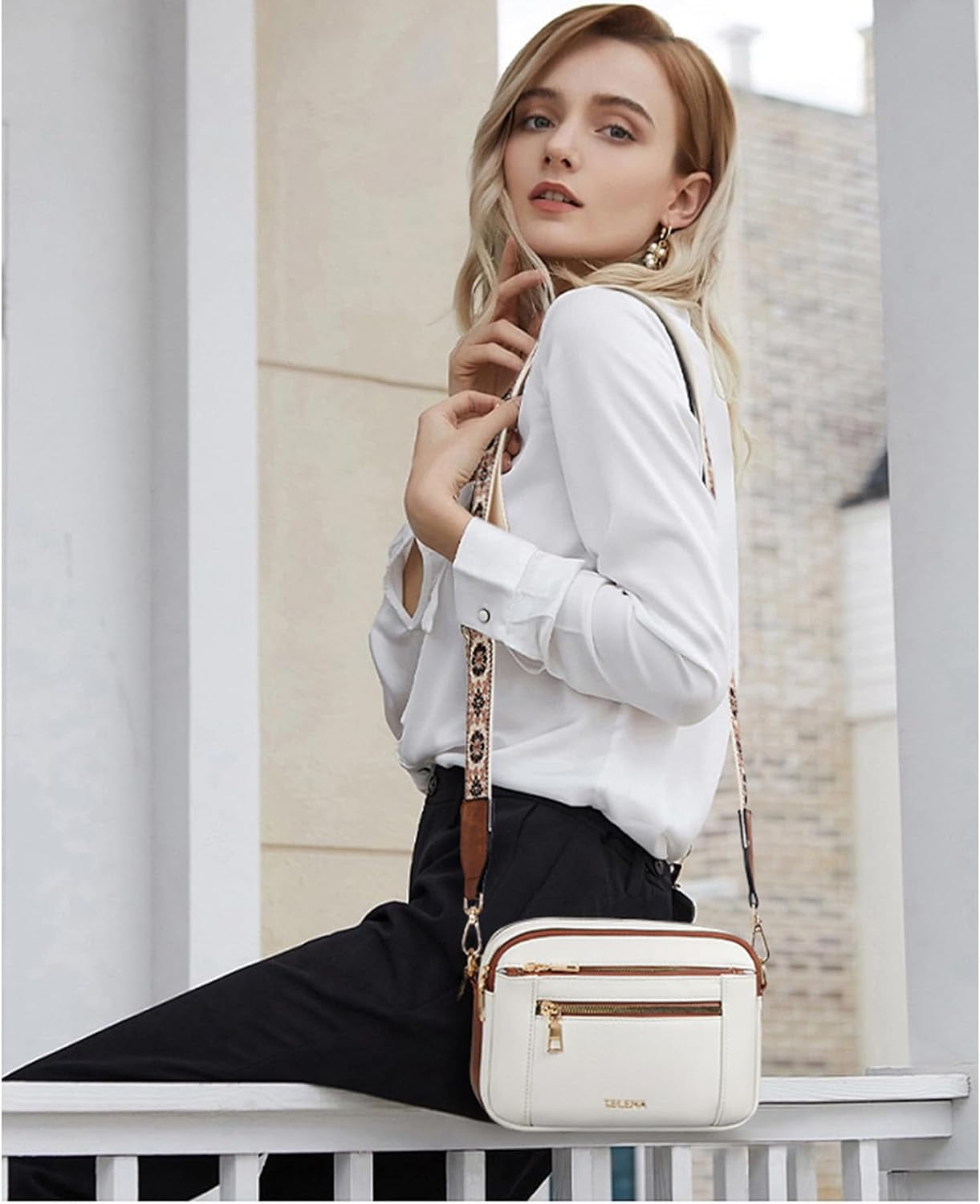 Crossbody Purse for Women Small Crossbody Bags Trendy Vegan Leather with Adjustable Shoulder Strap