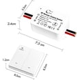 thumbnail image 6 of eMylo 433Mhz RF Relay Switch 1 Channel, AC 110V 120V 220V 240V Wireless Remote Control Relay Switch with 2 Transmitters, Wireless Momentary Switch for Home Light, 6 of 8