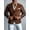 Light Brown, variant on Men's Camel Suede-Like Casual Blazer, Button-Down Notch Lapel Light Business Multi-Pocket Suit Jacket
