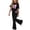 Black, variant on Girls Summer Outfit Sets Size 14, School Casual Short Sleeve Kids' Clothing Sets Girls' 2 Piece Sets Pink Size 14
