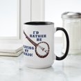 thumbnail image 4 of CafePress - I'd Rather Be Playing My Banjo Large Mug - 15 oz Ceramic Large White Novelty Mug, 4 of 4