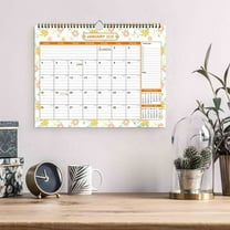 Upgraded 2026 Calendar,2026 Wall Calendar 12 Months from Jan. 2026 - Jun. 2027, Monthly Wall Calendar 2026 Large, 15" x 11.8", Spiral Binding, Holidays,Thick Paper, Beautiful Flowers Design B