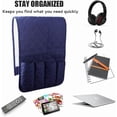 thumbnail image 5 of LQCrafK 2PCS Sofa Armrest Organizer Non-Slip Arm Chair Bedside Caddy Storage Organizer for Recliner Couch with 5 Pockets for Cell Phone TV Remote Control Magazines, 5 of 6