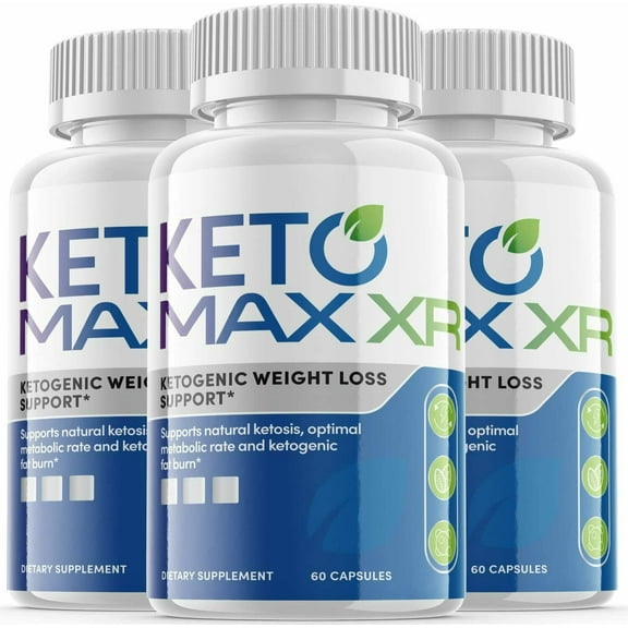 (3 Pack) Keto Max XR - Supplement for Weight Loss - Energy & Focus Boosting Dietary Supplements for Weight Management & Metabolism - Advanced Fat Burn Raspberry Ketones Pills - 180 Capsules