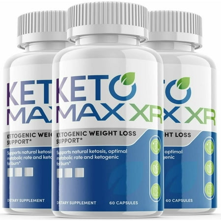 (3 Pack) Keto Max XR - Supplement for Weight Loss - Energy & Focus Boosting Dietary Supplements for Weight Management & Metabolism - Advanced Fat Burn Raspberry Ketones Pills - 180 Capsules