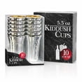 thumbnail image 3 of 5.5 oz Set of 10 Silver Disposable Wine Kiddush Cups with Gold Interior For Shabbat, Passover Seder, Sabbath Blessing Judaica Cups: : 20 Cups, 3 of 7