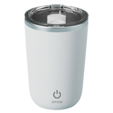 

1 Set 350ml Milk Mixing Cup Rechargeable Washable Stir Evenly Stainless Steel Liner Lazy Coffee Self Blending Mug Kitchen Tool for Women