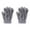 Grey, variant on 1 Pair Winter Gloves Unisex Coral Fleece Thick Soft Elastic Full Fingers Solid Color Great Friction Anti-slip Thermal Outdoor Skiing Skating Gloves