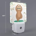 thumbnail image 2 of Goofa Cute Sloth In Yoga Pose Tree Night Light, Plug-in, Dusk to Dawn Sensor, Warm White, Ambient Lighting, Ideal Kids Adults Nightlight-US, 2 of 9