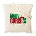 thumbnail image 2 of CafePress - Merry Christmas - Unisex Canvas Tote Bag, Beige, 1-Piece, 2 of 8
