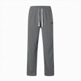thumbnail image 3 of CAUYDY Boy's Baggy Sweatpants Wide Leg Elastic Waist Casual Athletic Pants with Pockets Kid Back to School Clothes Fall Winter Grey Sizes 11-12 Years, 3 of 4