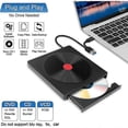 thumbnail image 4 of Vett External Dvd Drive, Portable Usb 3.0 And Type C Burner Cd/vcd/dvd/cd-rom Card Reader Usb Dvd Drive For Windows And Mac Ios Desktop Computer, 4 of 5