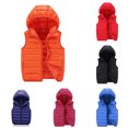 thumbnail image 2 of Zecgelong Child Kids Toddler Baby Boys Girls Sleeveless Winter Solid Coats Hooded Vest Outer Outwear Outfits Clothes, 2 of 4