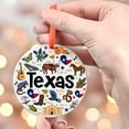 thumbnail image 4 of Texas Christmas Ornament, Ceramic/Acrylic Ornament, Special Keepsake for Mother, Valentine Ornament Gift, Seasonal Festival Keepsake, Collectible 2025, 4 of 5