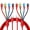 Red, variant on Multi Charging Cable 3.5A Multiple Charger Cable Braided 4 in 1 Multi USB Cable Fast Charging Cord with IP/Type C/Micro Ports for Cell Phones/iPhone Series/Tablets/Samsung Galaxy & More (2Pack 4Ft)