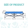 thumbnail image 5 of Regalo My Cot Portable Toddler Bed, Lightweight Foldable Travel Bed for Kids, Blue, 5 of 8