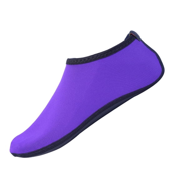 CIENVNSTG Breathable Quick Dry Lightweight Slip‑On Barefoot Elastic Water Shoes Non‑Slip Casual Footwear for Men and Women Summer Outdoor Beach Surfing Swimming Wear Purple 36
