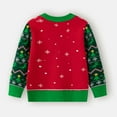 thumbnail image 4 of Atogsazn Children's Boys Girls Christmas Fleece Sweater Kids Printed Long Sleeve Sweaters Fall Winter Warm Clothes 4-5 Years Green on Clearance, 4 of 6
