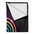 thumbnail image 2 of Pride Soft Flannel Fleece Blanket, Gay Neon Lamb Look Written Letters Pride Calligraphy with Rainbow Lines Contemporary, Cozy Plush for Indoor and Outdoor Use, 50" x 70", Multicolor, by Ambesonne, 2 of 5