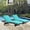 Espresso Turquoise, variant on Modway Convene Outdoor Patio ChaiseSet of 2 in Espresso Orange