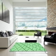 thumbnail image 7 of Ahgly Company Machine Washable Indoor Square Transitional Jade Green Area Rugs, 5' Square, 7 of 7